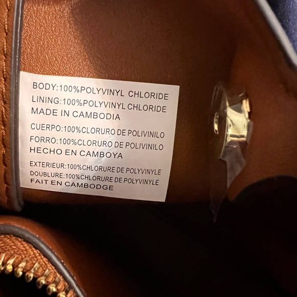 Cute Floral Bag-Steve Madden-Faux Leather. women's satchel crossbody bag, brown - Picture 11 of 11